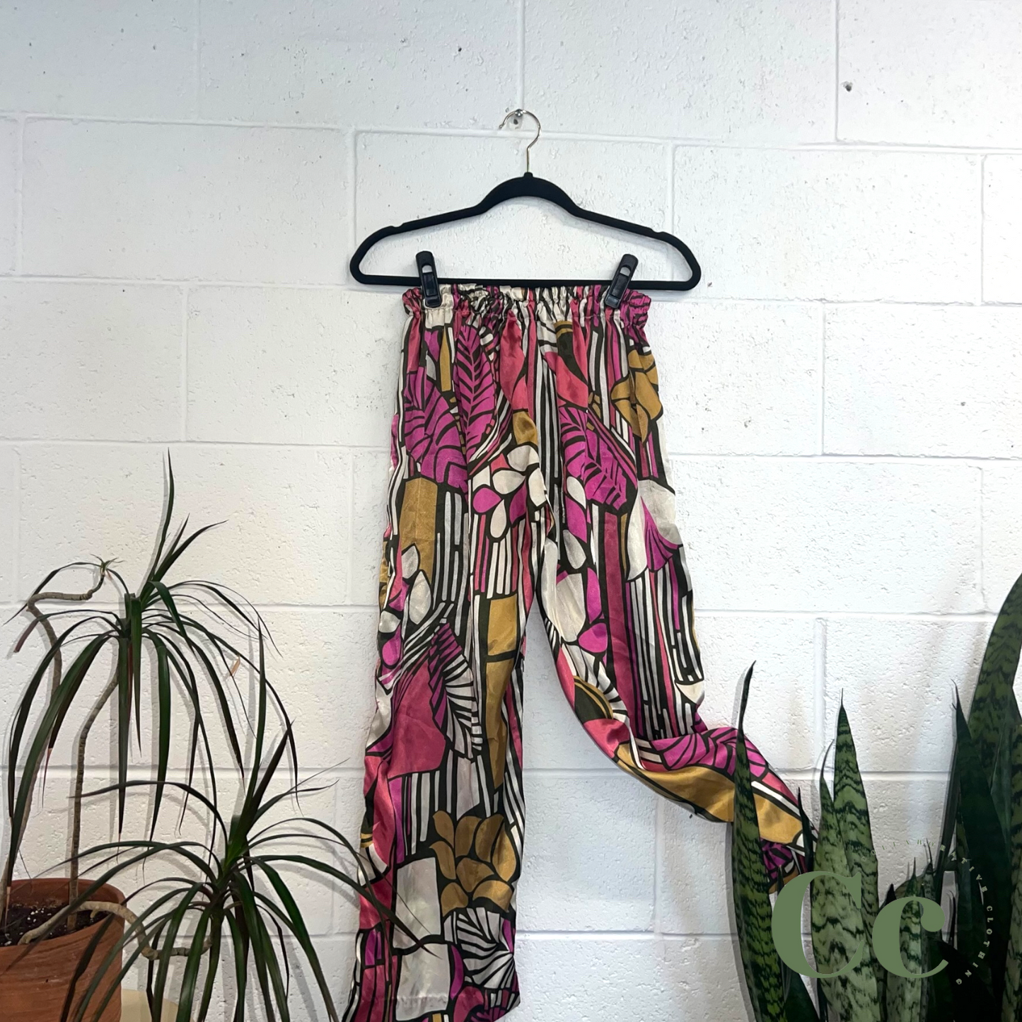 Satin pajama pants