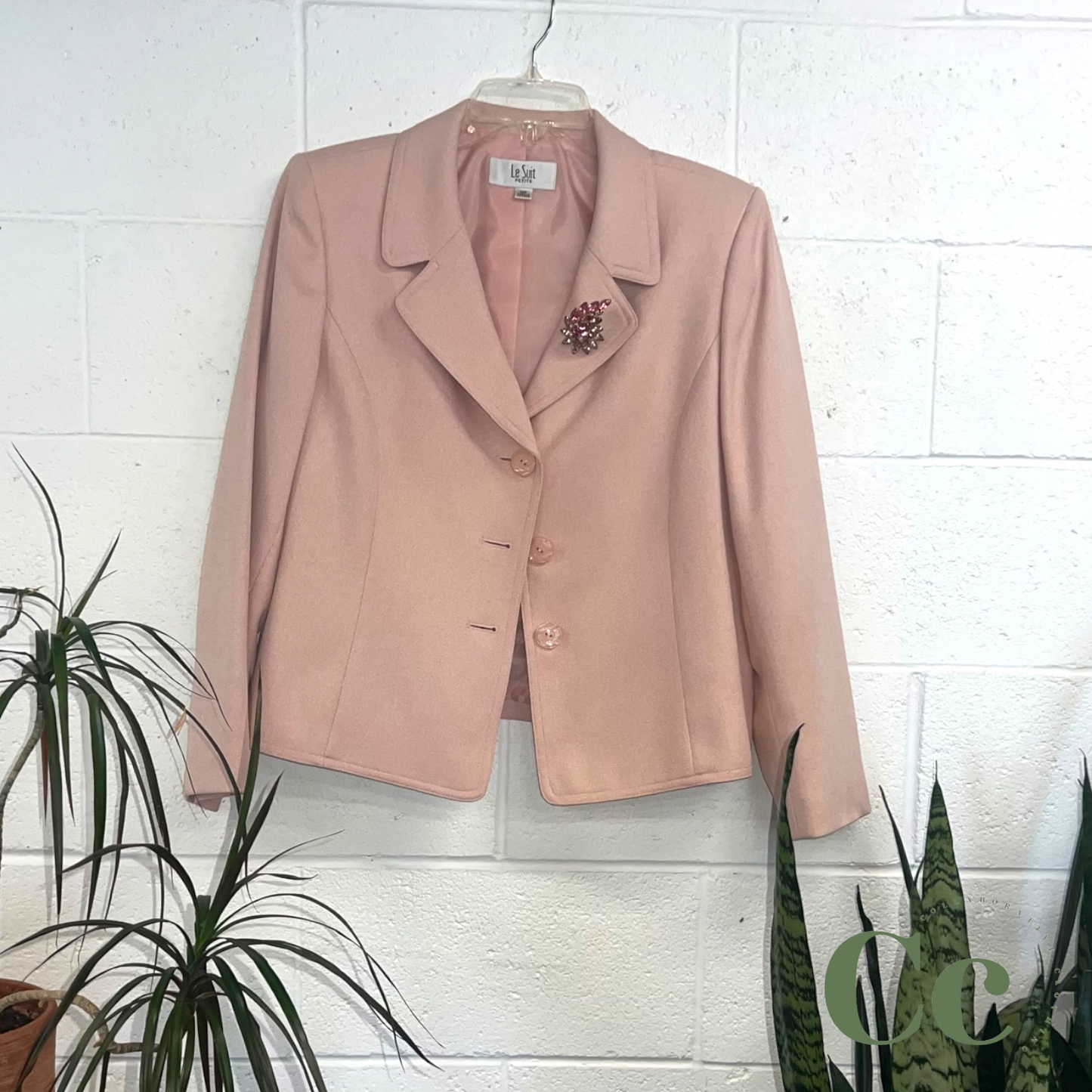 Pink blazer & skirt