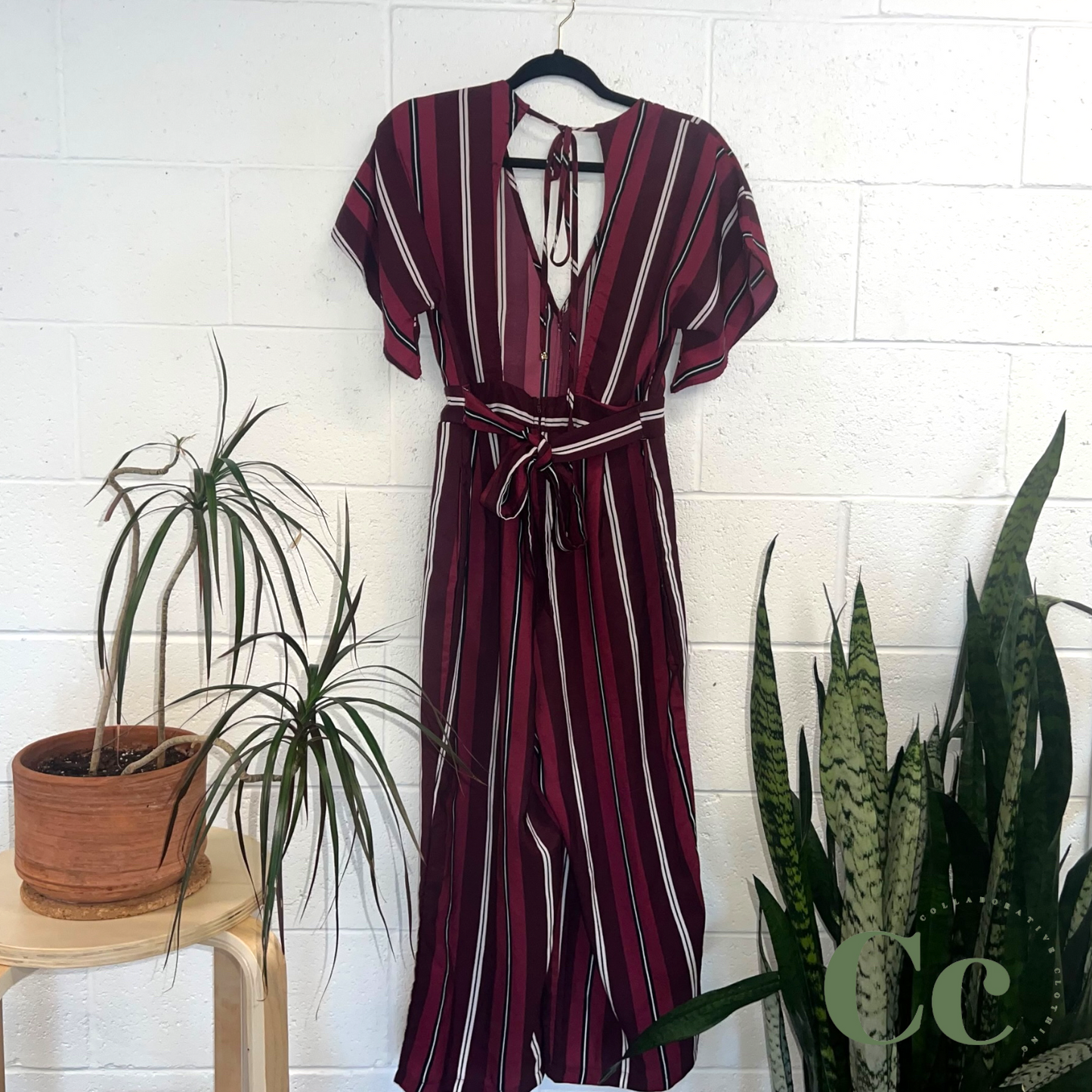 Striped jumpsuit