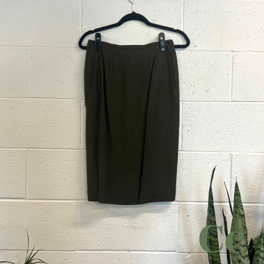 Army Green Pocket Skirt