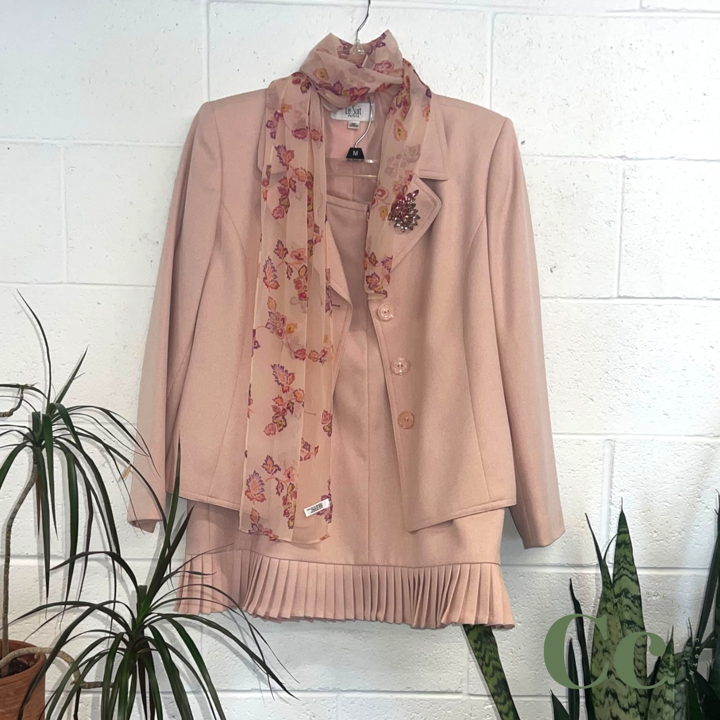 Pink blazer & skirt