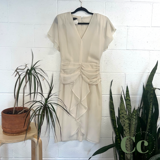 Cream flowy dress