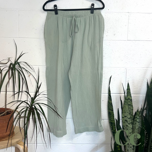 Mint green pajama pants