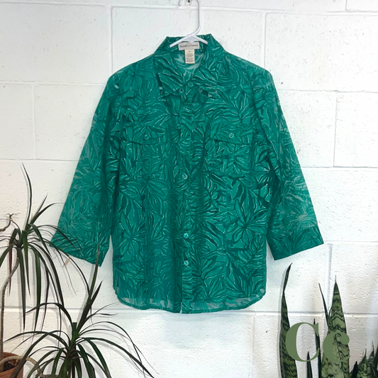 Garden Green button up