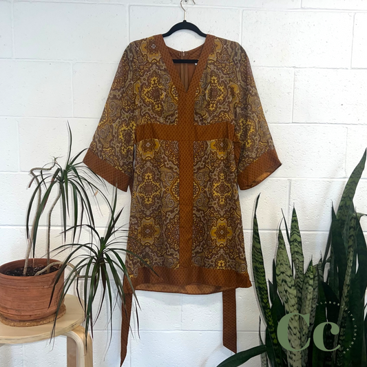 Paisley kimono dress