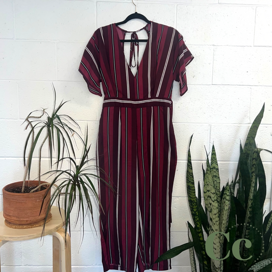 Striped jumpsuit