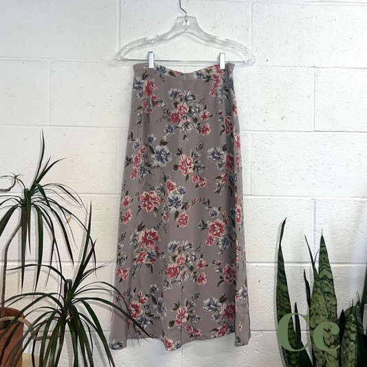 Long floral skirt