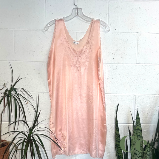 Mini satin nightgown